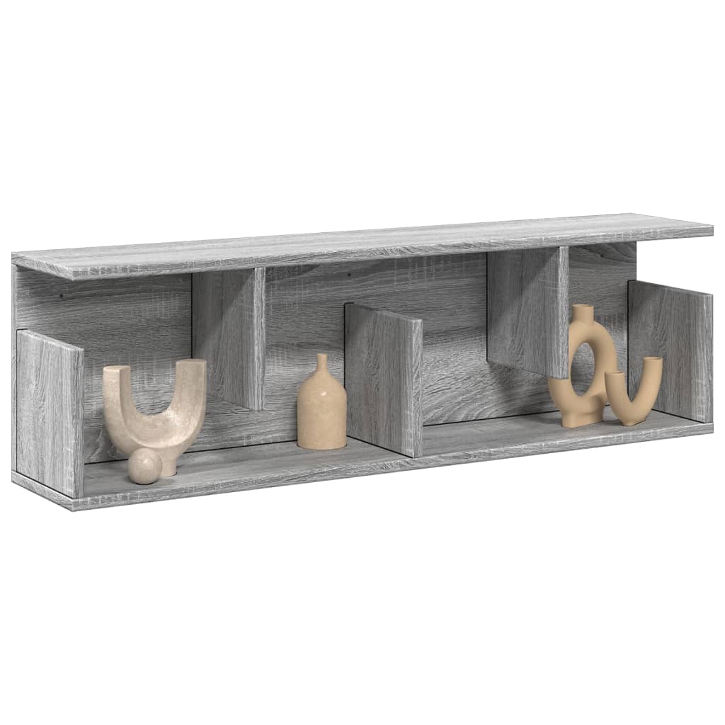 Mobile a Parete 100x20x30 cm Grigio Sonoma in Legno Multistrato | homemem39