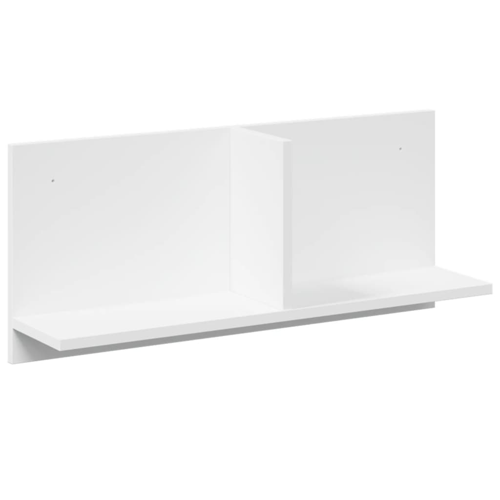 Mobile a Parete 70x16,5x30 cm Bianco in Legno Multistrato | homemem39