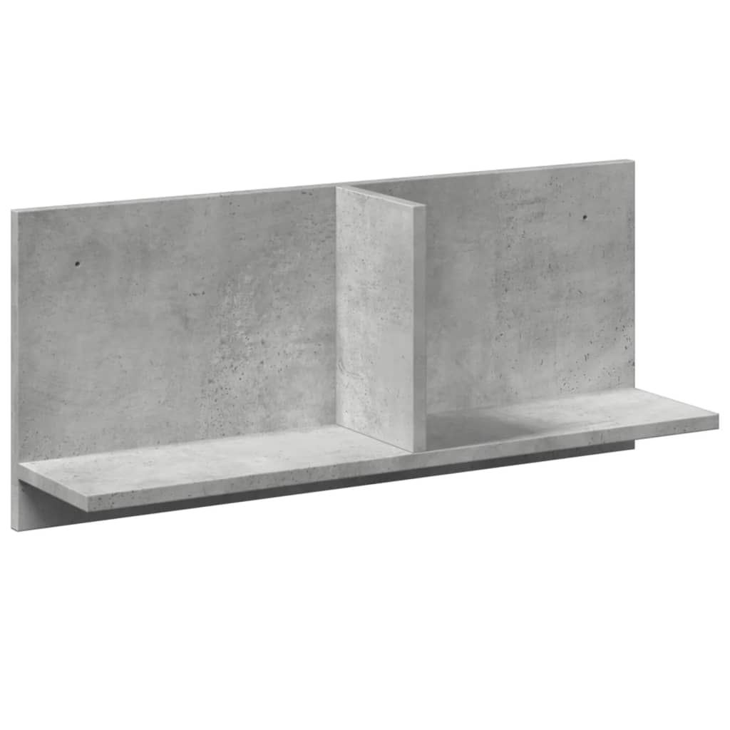 Mobile a Parete 70x16,5x30 cm Grigio Cemento Legno Multistrato