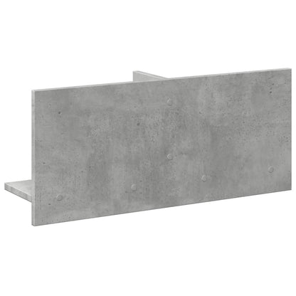 Mobile a Parete 70x16,5x30 cm Grigio Cemento Legno Multistrato