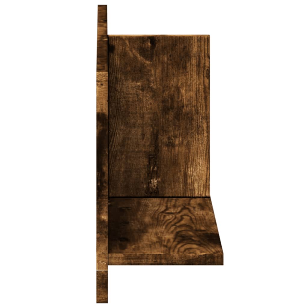 Mobile a Parete 70x16,5x30 cm Rovere Fumo in Legno Multistrato | homemem39