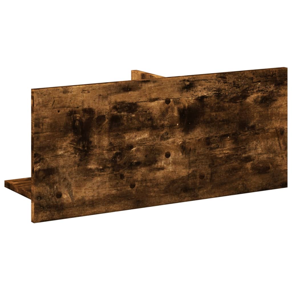 Mobile a Parete 70x16,5x30 cm Rovere Fumo in Legno Multistrato | homemem39