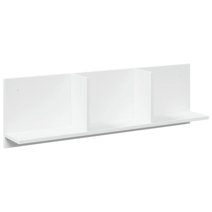 Mobile a Parete 100x16,5x30 cm Bianco in Truciolato | homemem39