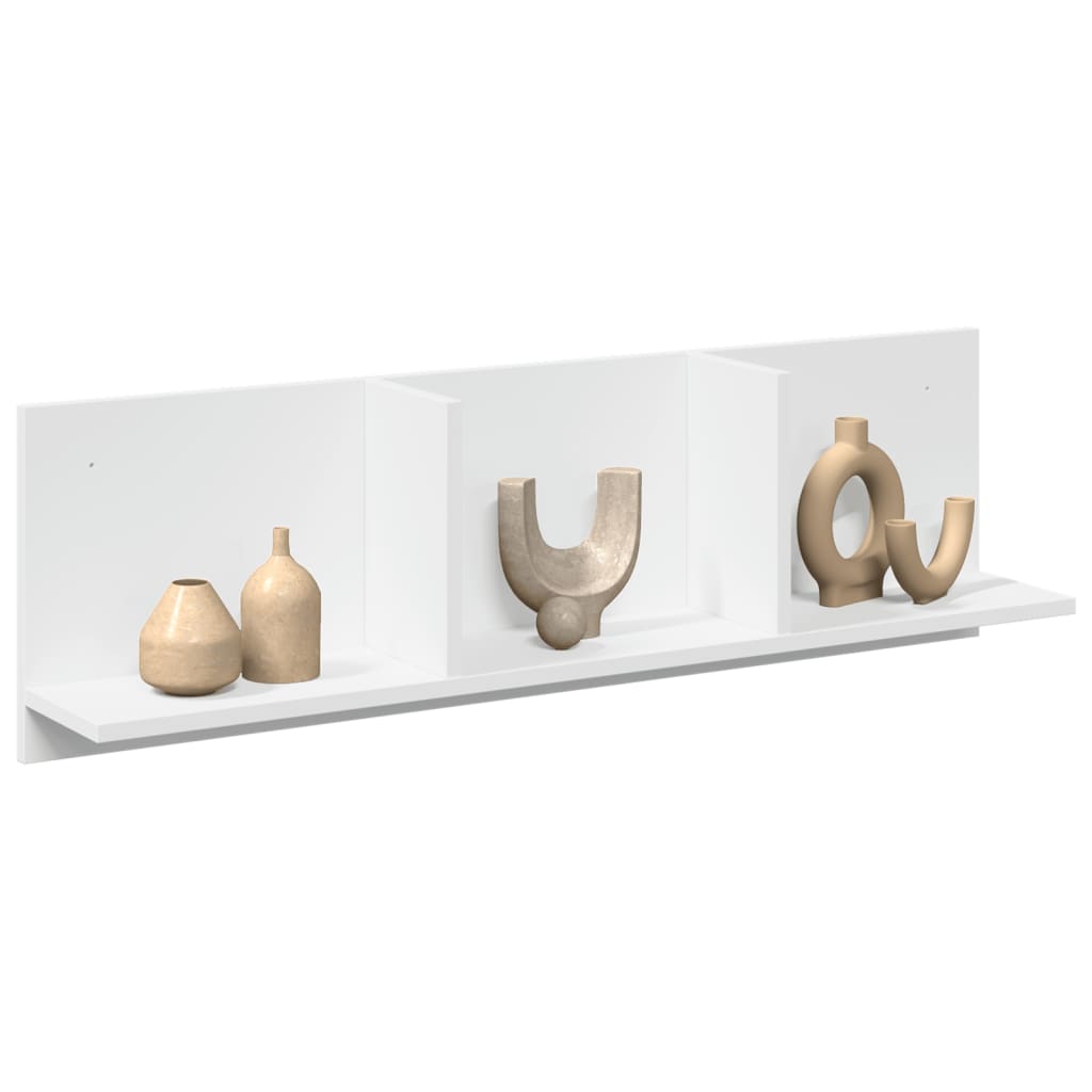 Mobile a Parete 100x16,5x30 cm Bianco in Truciolato | homemem39