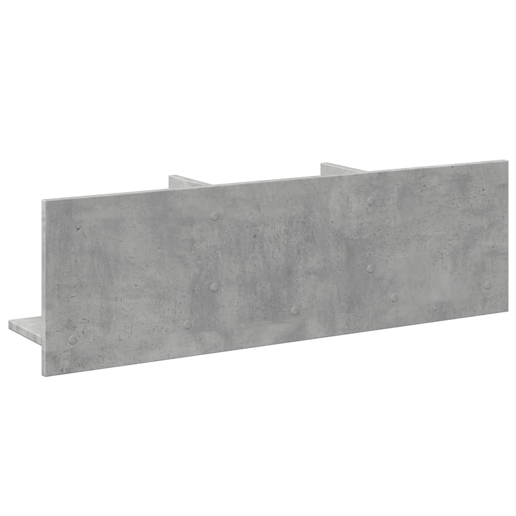 Mobile a Parete 100x16,5x30 cm Grigio Cemento in Truciolato