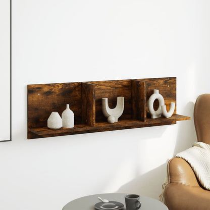Mobile a Parete 100x16,5x30 cm Rovere Fumo in Truciolato | homemem39