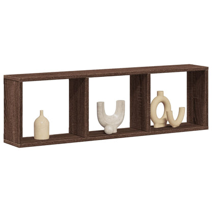 Mobile a Parete 100x16x30cm Rovere Marrone in Legno Multistrato | homemem39