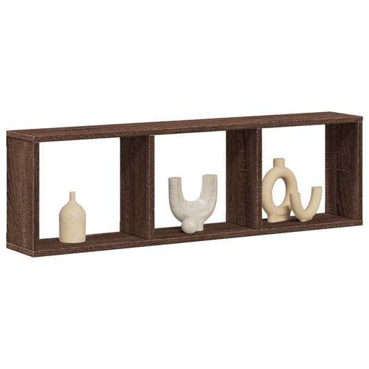 Mobile a Parete 100x16x30cm Rovere Marrone in Legno Multistrato | homemem39