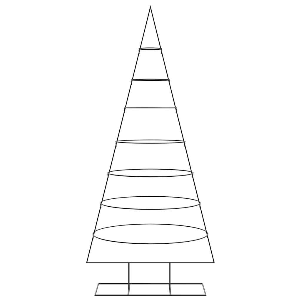 Albero di Natale Decorativo in Metallo Nero 210 cm