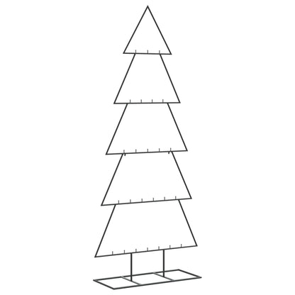 Albero di Natale Decorativo in Metallo Nero 150 cm