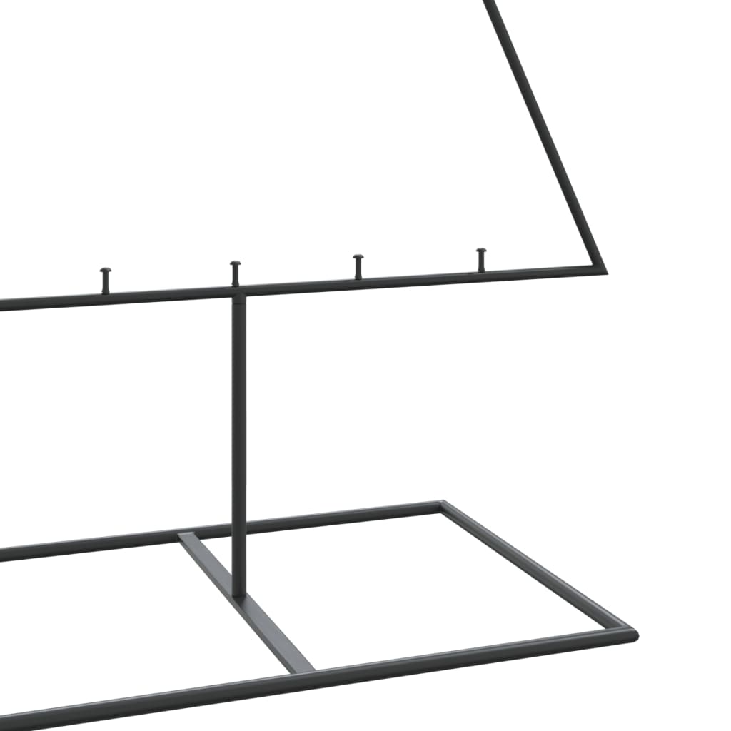 Albero di Natale Decorativo in Metallo Nero 180 cm | homemem39