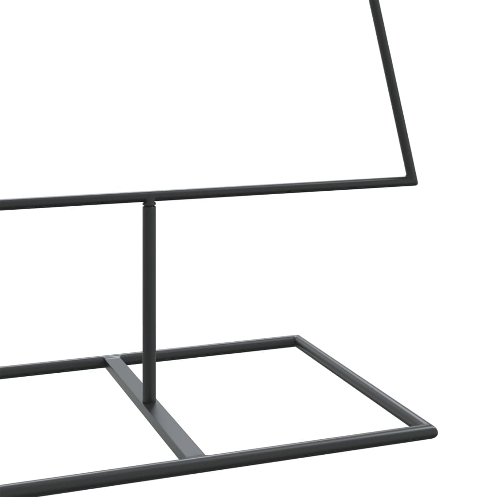 Albero di Natale Decorativo in Metallo Nero 150 cm