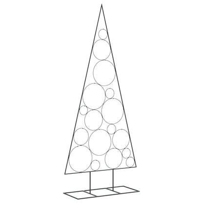 Albero di Natale Decorativo in Metallo Nero 180 cm
