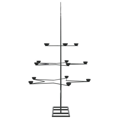 Albero di Natale Decorativo in Metallo Nero 105 cm - homemem39