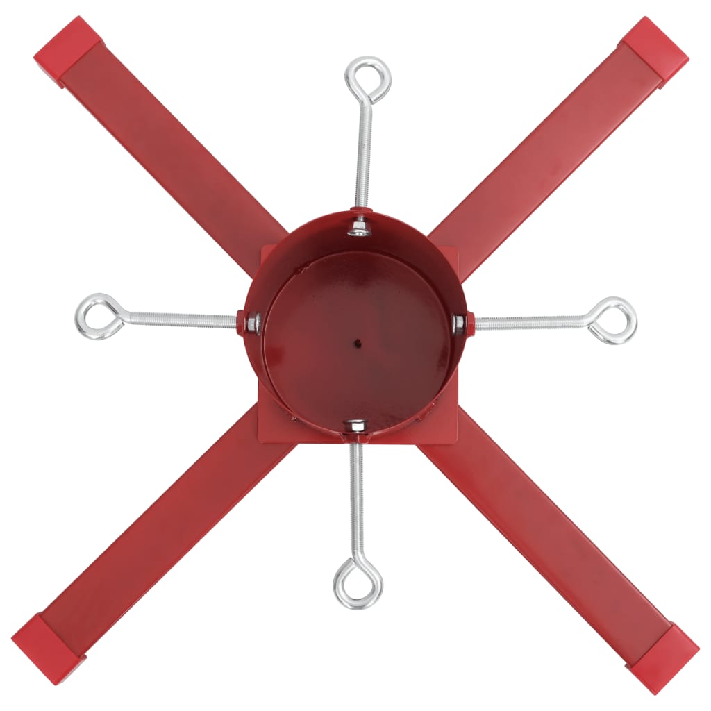 Supporto per Albero di Natale Rosso 61x61x15,5 cm