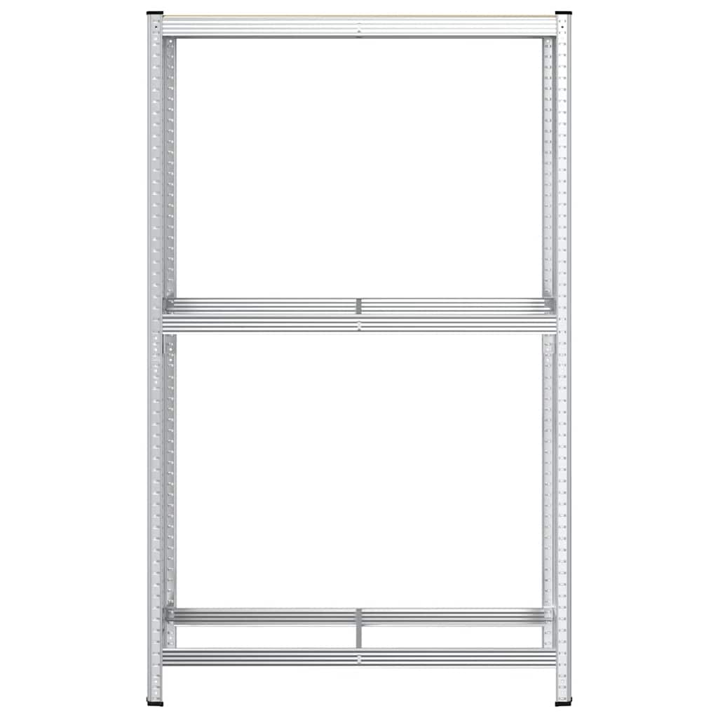 Ripiano Pneumatici a 2 Strati 110x40x180cm Acciaio e Truciolato - homemem39