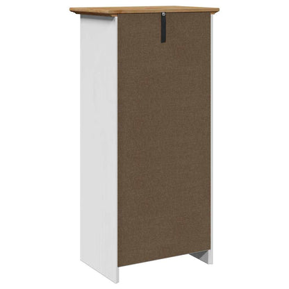 Mobile da Bagno BODO Bianco e Marrone 44x30x90 cm | homemem39