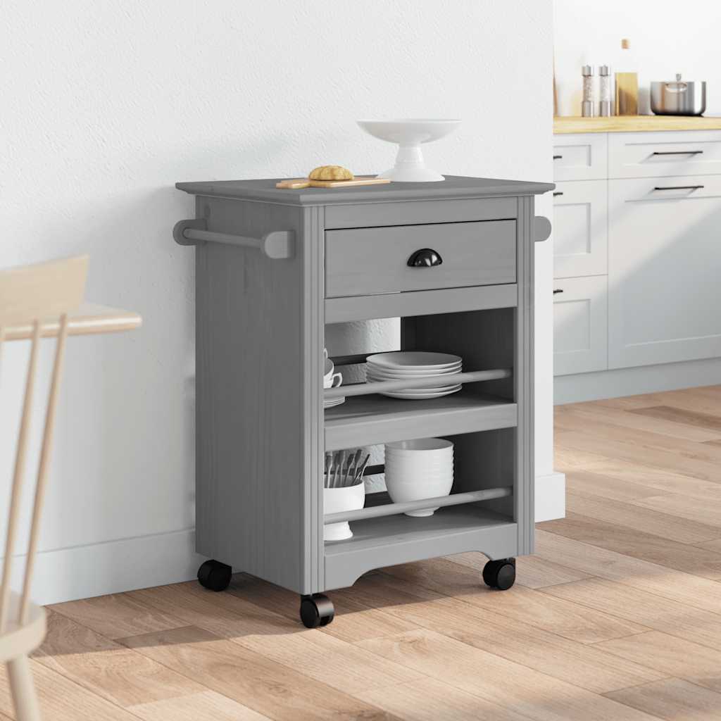 Carrello da Cucina BODO Grigio 67,5x45x80 cm