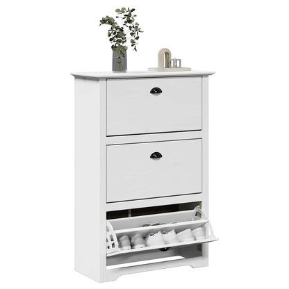 Scarpiera BODO Bianca 80x35x118 cm - homemem39