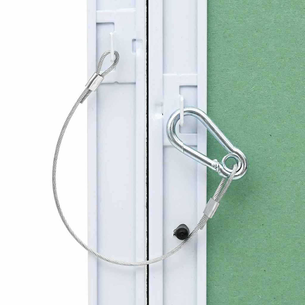 Pannello di Accesso Verde e Argento 20 x 20 cm