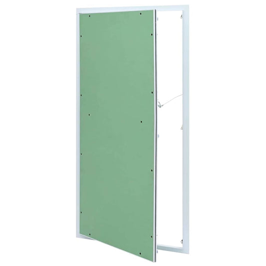 Pannello di Accesso Verde e Argento 55 x 105 cm