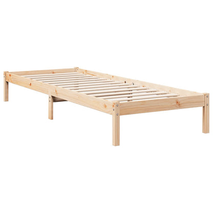 Letto Extra Lungo senza Materasso 180x200 cm in Legno di Pino - homemem39