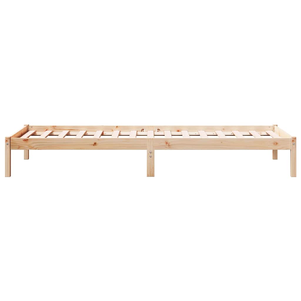 Letto Extra Lungo senza Materasso 180x200 cm in Legno di Pino