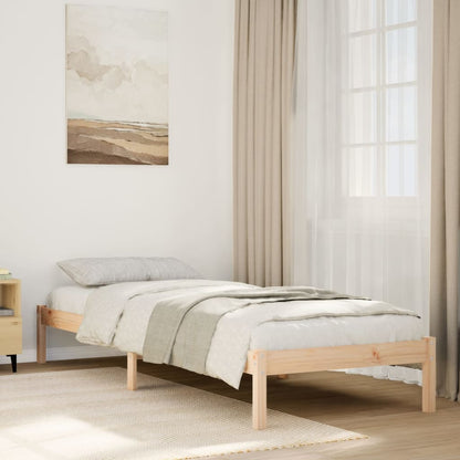 Letto Extra Lungo senza Materasso 180x200 cm in Legno di Pino - homemem39
