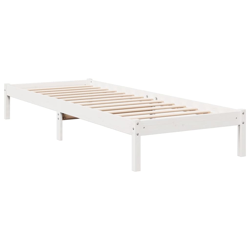 Letto Extra Lungo senza Materasso 80x200 cm in Legno di Pino - homemem39