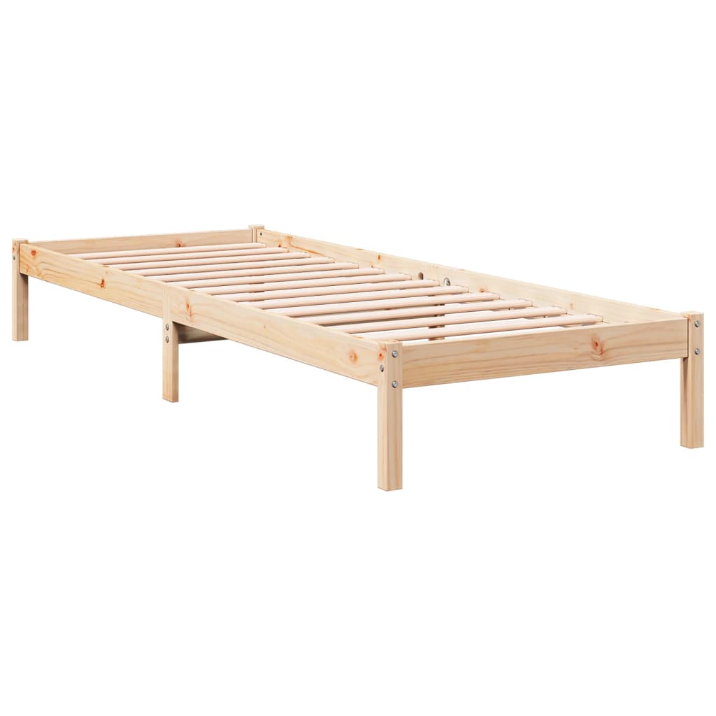 Letto Extra Lungo senza Materasso 90x210 cm in Legno di Pino - homemem39