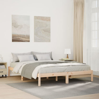 Letto Extra Lungo senza Materasso 160x210 cm in Legno di Pino | homemem39