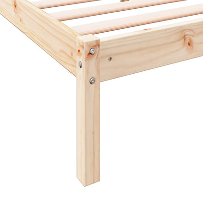 Letto Extra Lungo senza Materasso 200x210 cm in Legno di Pino