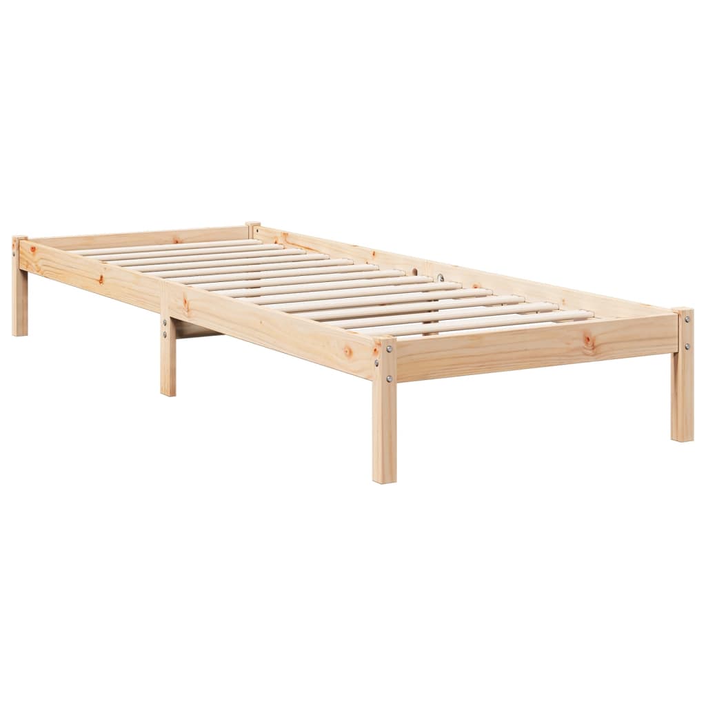 Letto Extra Lungo senza Materasso 80x220 cm in Legno di Pino | homemem39