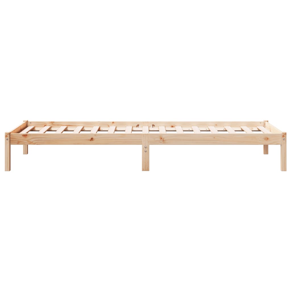 Letto Extra Lungo senza Materasso 80x220 cm in Legno di Pino - homemem39