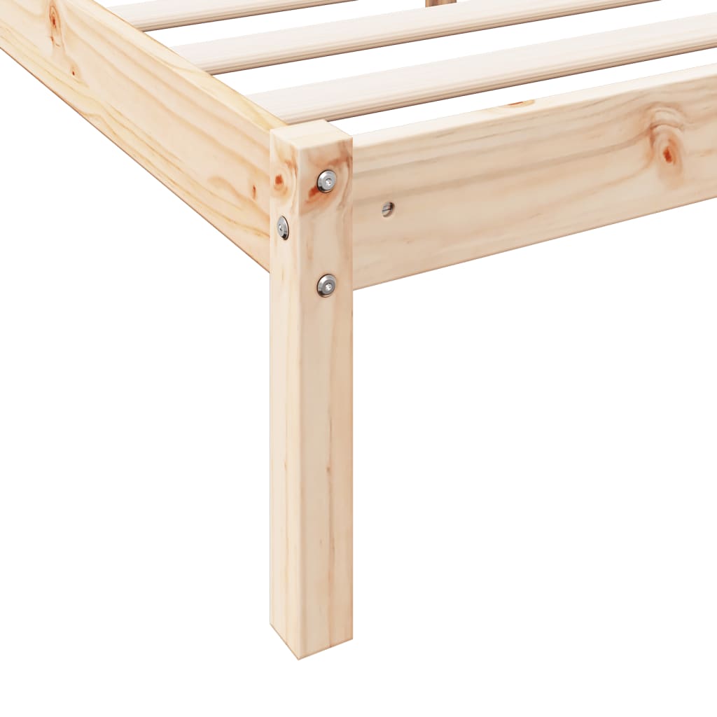 Letto Extra Lungo senza Materasso 80x220 cm in Legno di Pino | homemem39