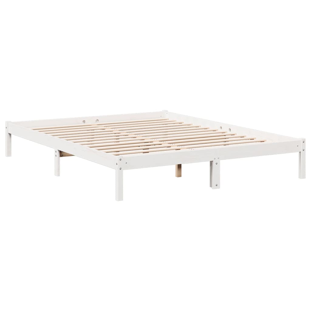 Letto Extra Lungo senza Materasso 160x220 cm in Legno di Pino - homemem39
