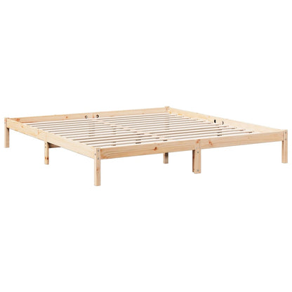 Letto Extra Lungo senza Materasso 180x220 cm in Legno di Pino | homemem39