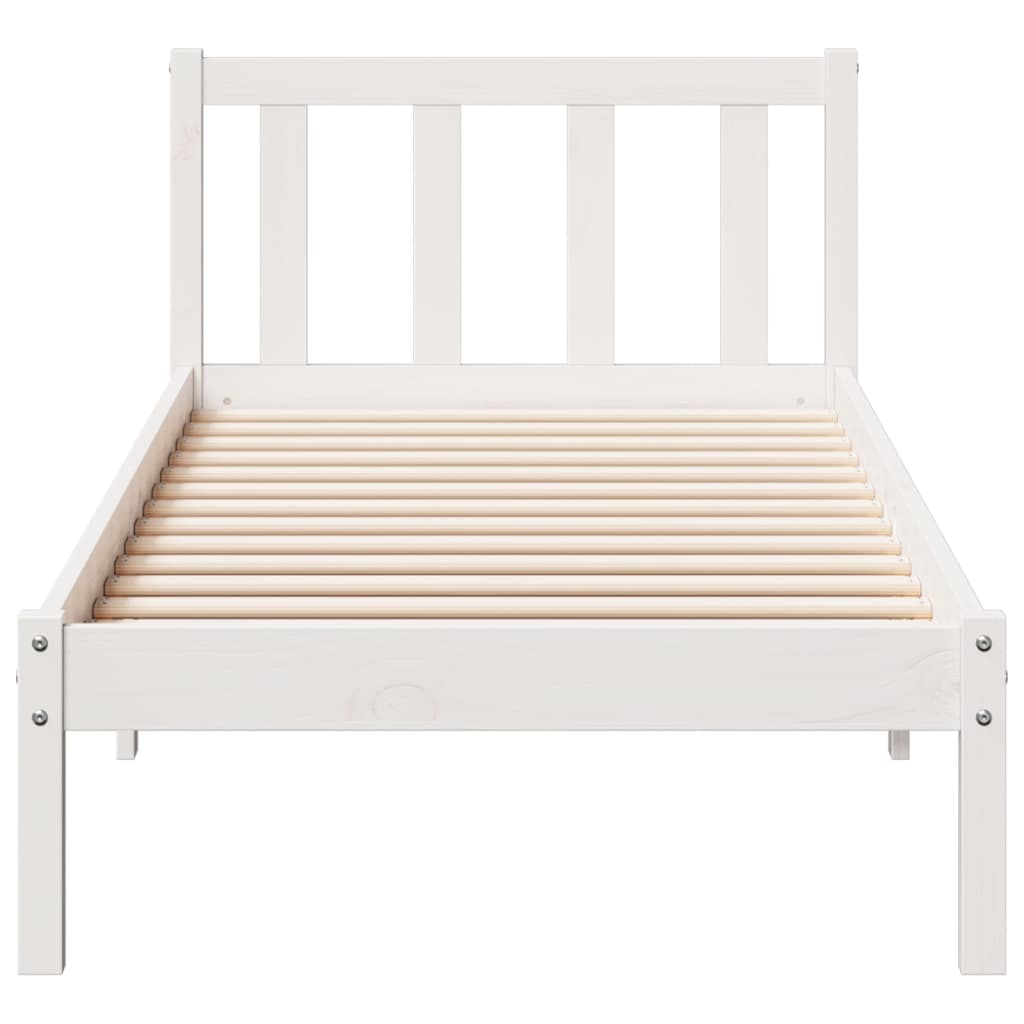 Letto Extra Lungo senza Materasso 80x200 cm in Legno di Pino | homemem39