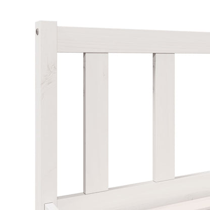 Letto Extra Lungo senza Materasso Bianco 90x210 cm in Pino | homemem39
