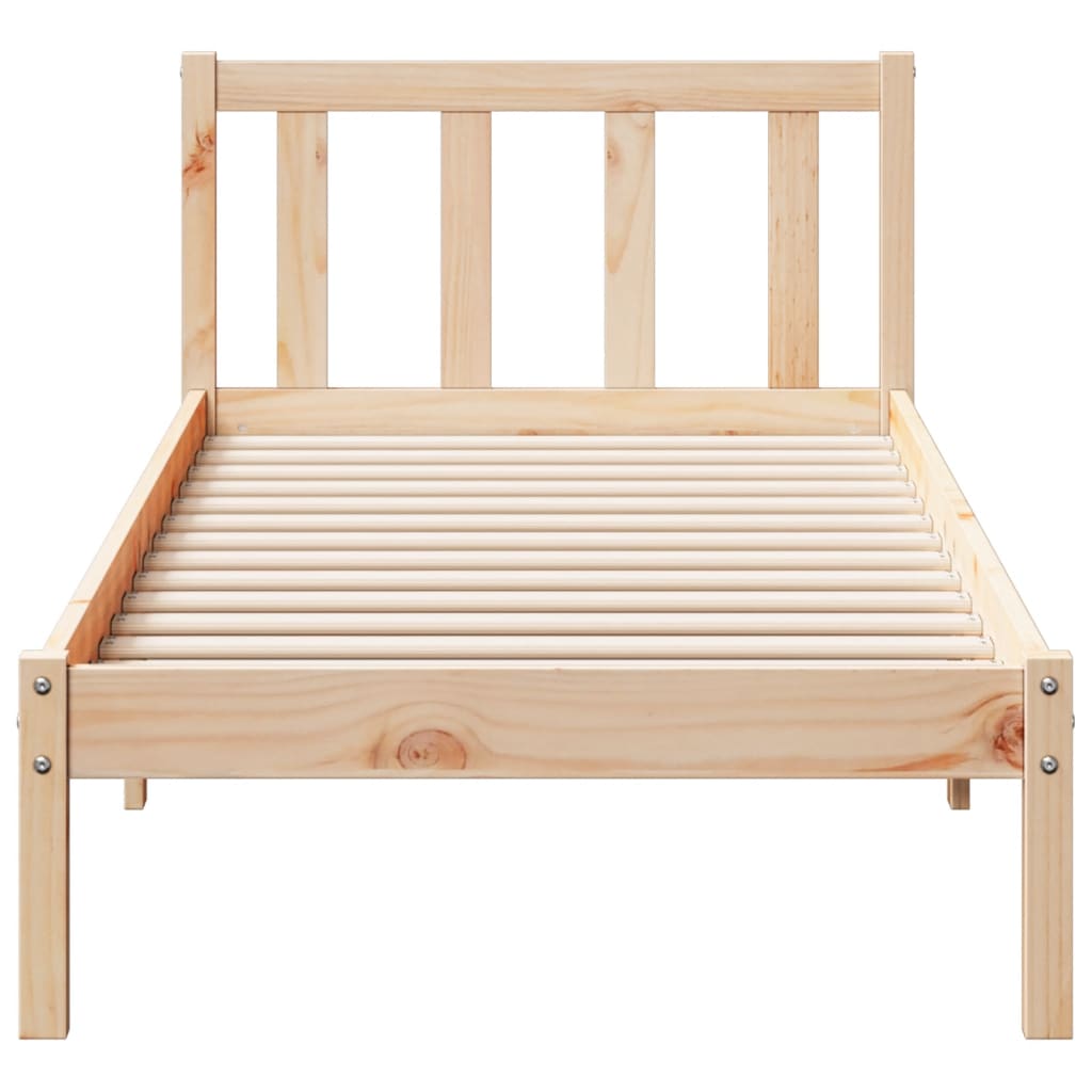 Letto Extra Lungo senza Materasso 100x210 cm in Legno di Pino | homemem39