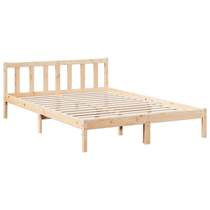 Letto Extra Lungo senza Materasso 160x210 cm in Legno di Pino - homemem39