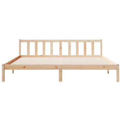 Letto Extra Lungo senza Materasso 180x210 cm in Legno di Pino