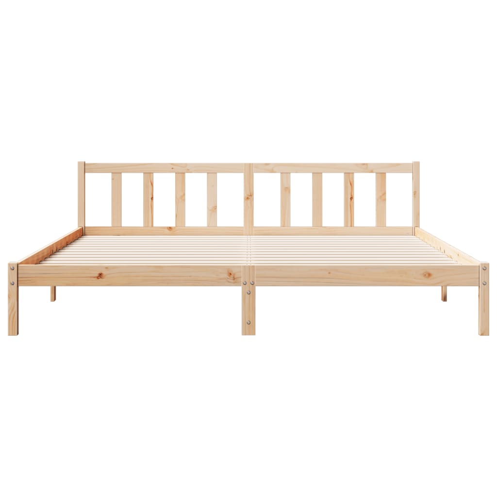 Letto Extra Lungo senza Materasso 200x210 cm in Legno di Pino