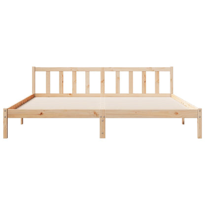 Letto Extra Lungo senza Materasso 200x210 cm in Legno di Pino