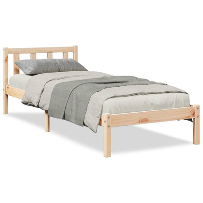 Letto Extra Lungo senza Materasso 80x220 cm in Legno di Pino - homemem39