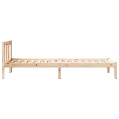 Letto Extra Lungo senza Materasso 80x220 cm in Legno di Pino | homemem39