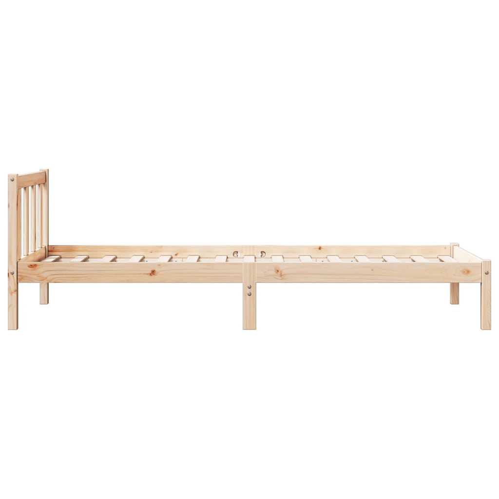 Letto Extra Lungo senza Materasso 90x220 cm in Legno di Pino - homemem39