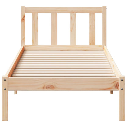 Letto Extra Lungo senza Materasso 100x220 cm in Legno di Pino | homemem39