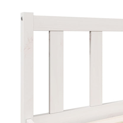 Letto Extra Lungo senza Materasso Bianco 100x220 cm in Pino | homemem39