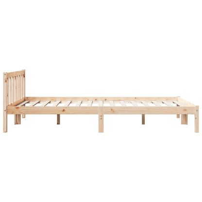 Letto Extra Lungo senza Materasso 140x220cm Legno Massello Pino | homemem39
